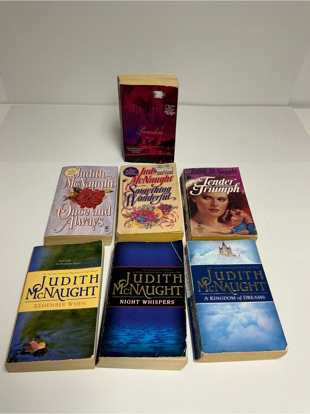Judith McNaught Romance Novels - Lot of 7 Paperback Books - READ DESCRIPTION